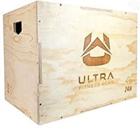 Ultra Fitness Gear 3 in 1 Wood Plyo Box for Jump,
