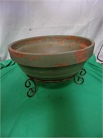 Terracotta Pot and Holder