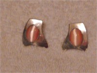 Sterling Silver Earrings With Stone