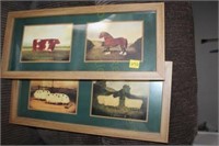 2 Framed Farm Prints