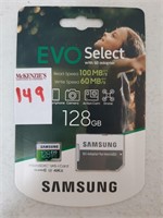 SAMSUNG MICROSDXC 128 GB CARD AND ADAPTER