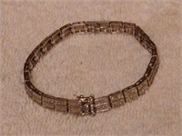 Sterling Silver Tennis Bracelet Diamond Accents