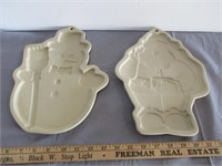 2 Superstone Cookie Molds 1995