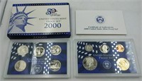 2000 US Mint proof set coins