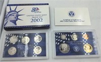 2002 US Mint proof set coins