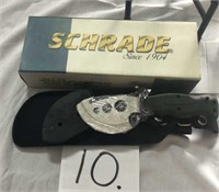SCHRADE KNIFE/CASE  1904 NIB
