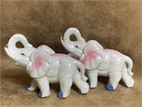 Stamped Ceramic Elephant Statues