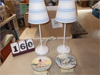 Pr Lamps / 2 nite lamps