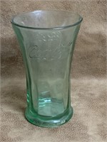 Coca-Cola Green Glass Collectors Glass