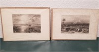 (2) Biblical Theme Antique Prints