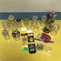 Glassware Lot with Vintage Jars & Extras