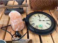 Clock; Salt Lamp