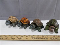 4 Cute Bobblehead Turtles