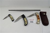 (3) Pocket Knives