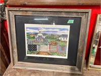 Framed/Matted Cross Stitch Picture