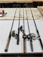 5 fishing poles
