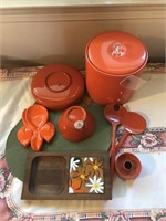 8 Pieces "Orange" Items Incl. Ice Bucket
