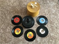 Vintage Disk-Go-Case W/45 RPM Records