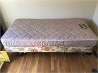 Single Size Box Spring & Mattress Incl. Bed Frame