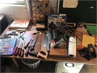 Large Table Lot Full of Assorted Tools