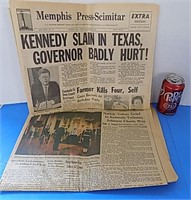 Kennedy Vintage Newspaper