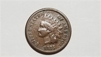 1875 Indian Head Cent Penny