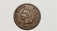 1889 Indian Head Cent Penny High Grade
