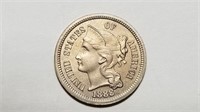 1888 3c Three Cent Nickel Gem Proof Rare