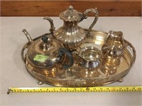 Silver Plate Tea Set