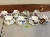 8 Tea Cups & Saucers