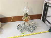 Oil Lamp & 16 Mini Oil Lamps