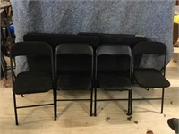 2 Card Tables & 4 Folding Chairs