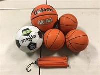 Soccer Ball & Basket Balls