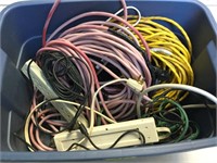 Extension Cords/ Wire & Bin