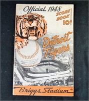 1948 DETROIT TIGERS CLEVELAND INDIANS GAME PROGRAM