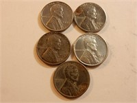 1943 Steel Pennies (x5)