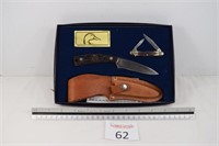 DU Schrade 3 1/2 in. Hunting Knife & Pocket Knife
