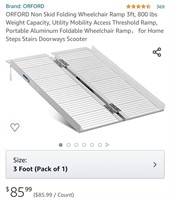 Aluminum 3ft fold loading ramp