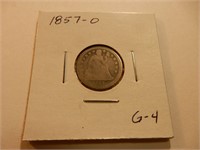 1857-0 Seated Liberty Dime G