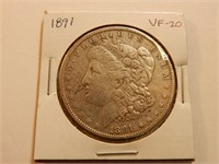 1891 Morgan Dollar VF-20