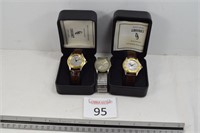 (2) Hunting Scene Watches & Helbros Watch