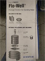 Flo well drainage solution for standing water