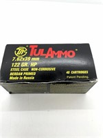 (40) Rounds 7.62x39 TulAmmo 122 gr. FMJ