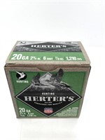 (25) Rounds 20Ga. Herters, 2 3/4, 7/8 oz #6