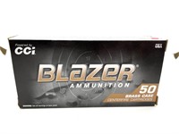 (50) Rounds 40 S&W, CCI Blazer 180 gr. FMJ