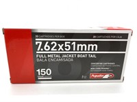 (20) Rounds 7.62x51 (.308) Aguila 160 gr FMJ BT