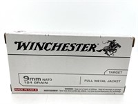 (50) Rounds 9mm Winchester 124 Gr FMJ