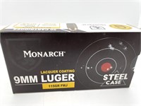 (50) Rounds 9mm, Monarch 115 gr. FMJ