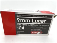 (50) Rounds 9mm Aguila 124 gr FMJ