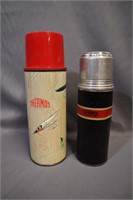 Pair of vintage thermos